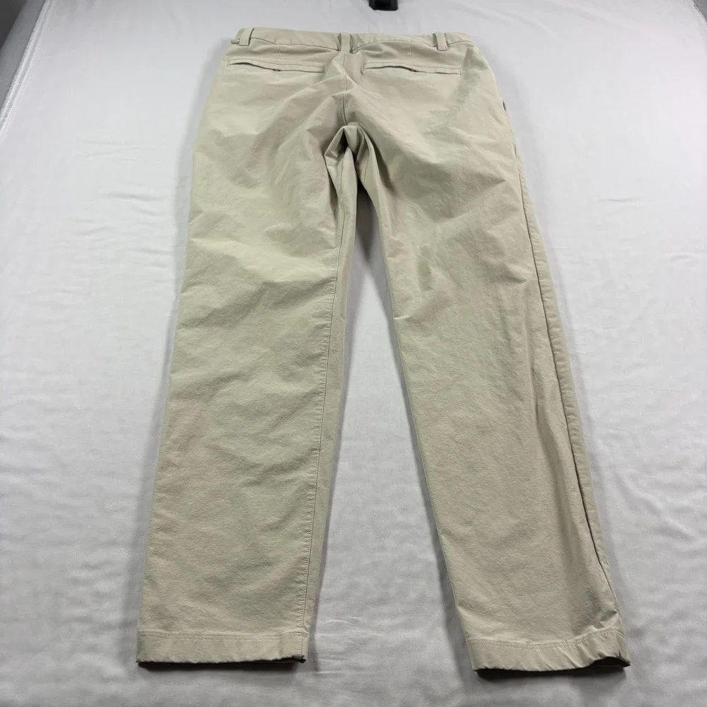 Lululemon ABC Pants Mens 32x30 Beige Chino Slim Tapered Stretch Tech Golf